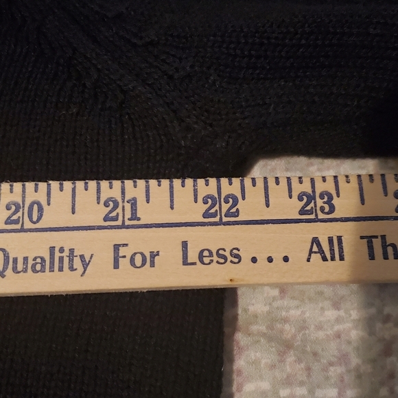 Oscar De La Renta Mens Luxury Black Quarter Zip Grandapacore Sweater Size M - Picture 8 of 11